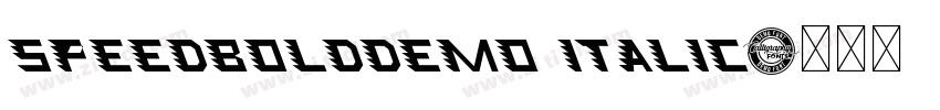 SpeedBoldDemo Italic字体转换